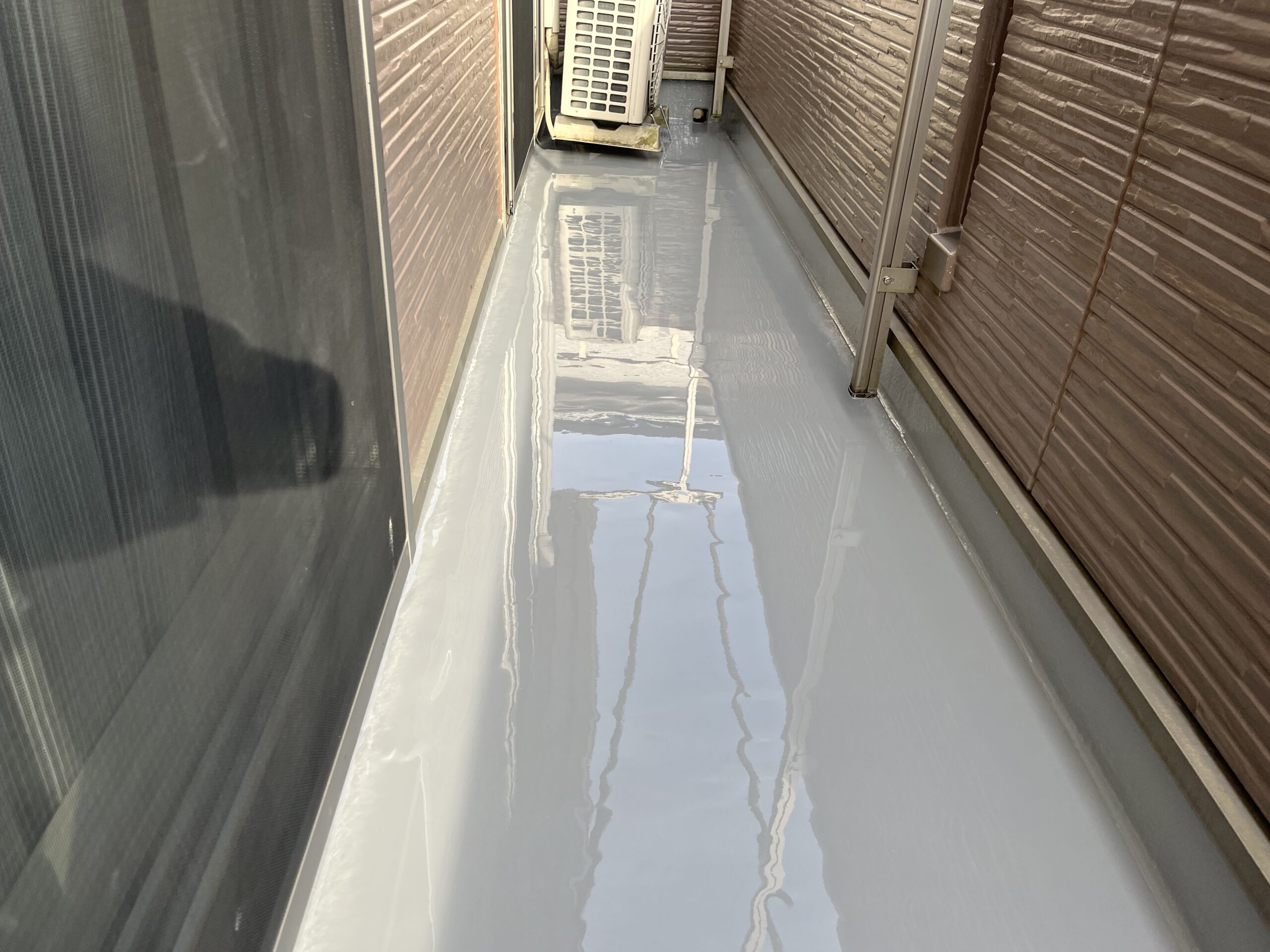 稲城市　K様邸　ベランダ雨漏り修繕